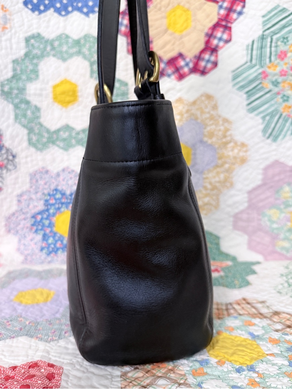 Vintage 90s Coach SoHo Buckle Tote Bag - Picture 6 of 12